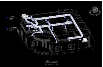 تصميم نظام تكييف وتبريد متكامل لفيلا سكنية باستخدام Revit MEP & HAP