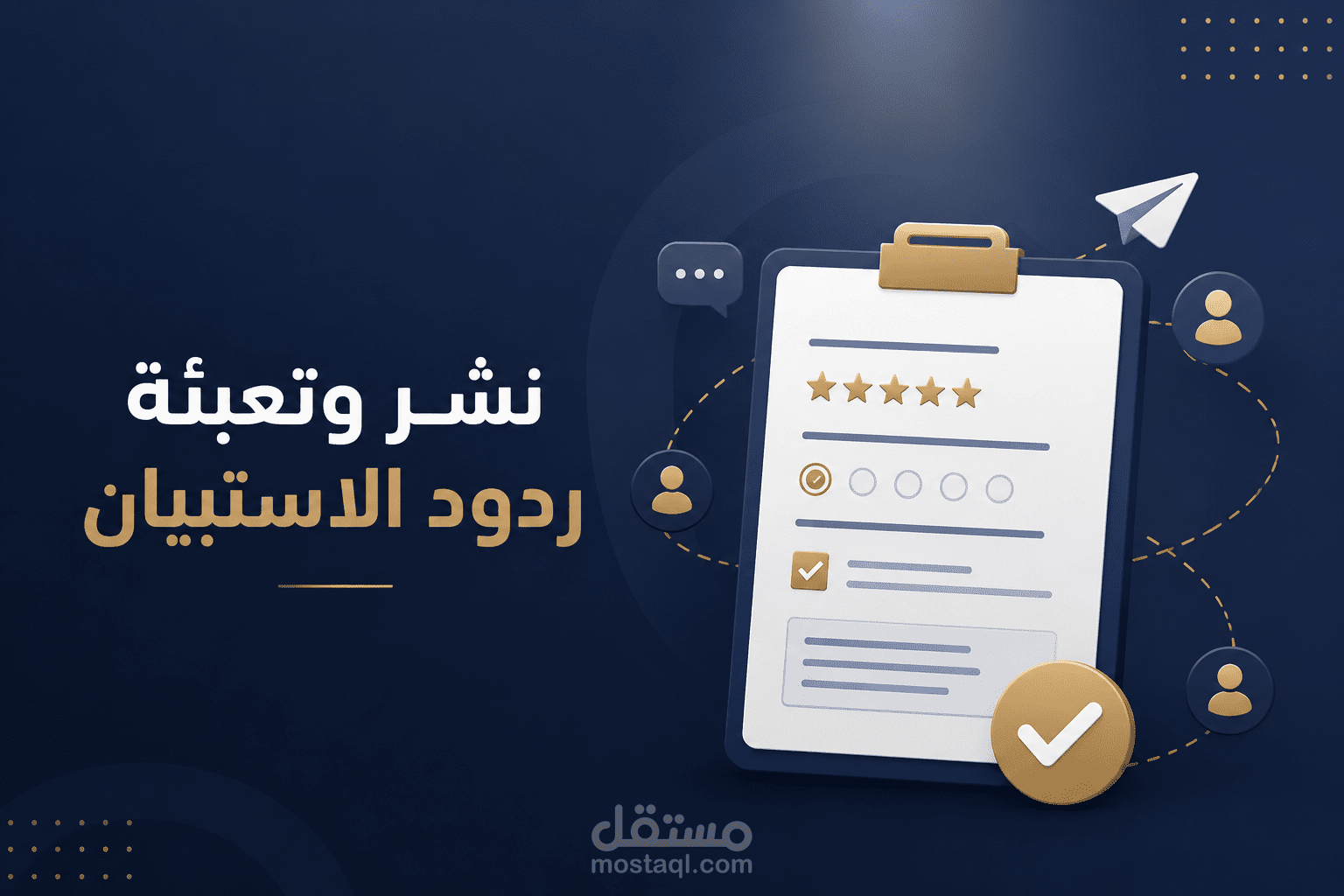 نشر وتعبئة ردود الاستبيان