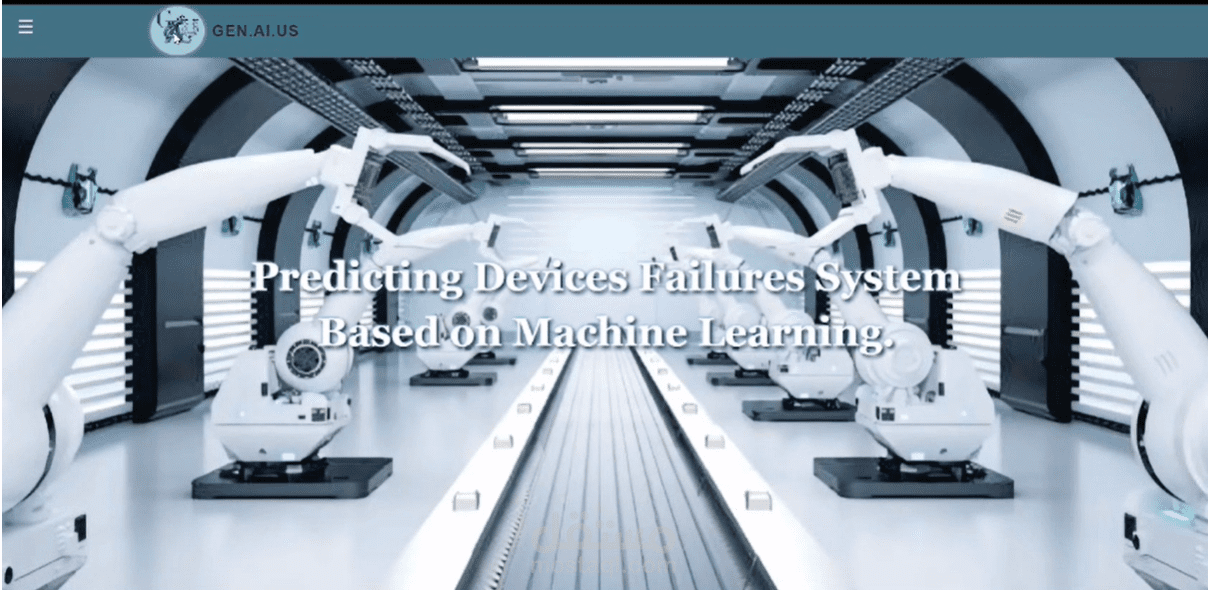 Predicting devices failures system Based on machine learnring, React