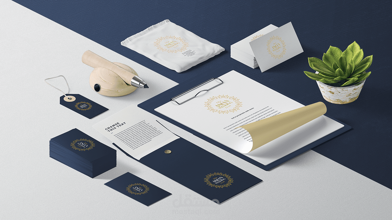 تصميم هوية بصرية كاملة بانتظار الموافقة