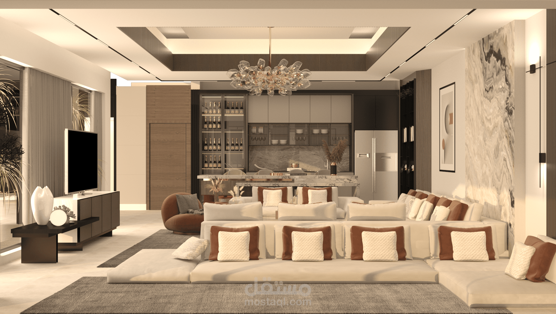 تصميم غرفة معيشة