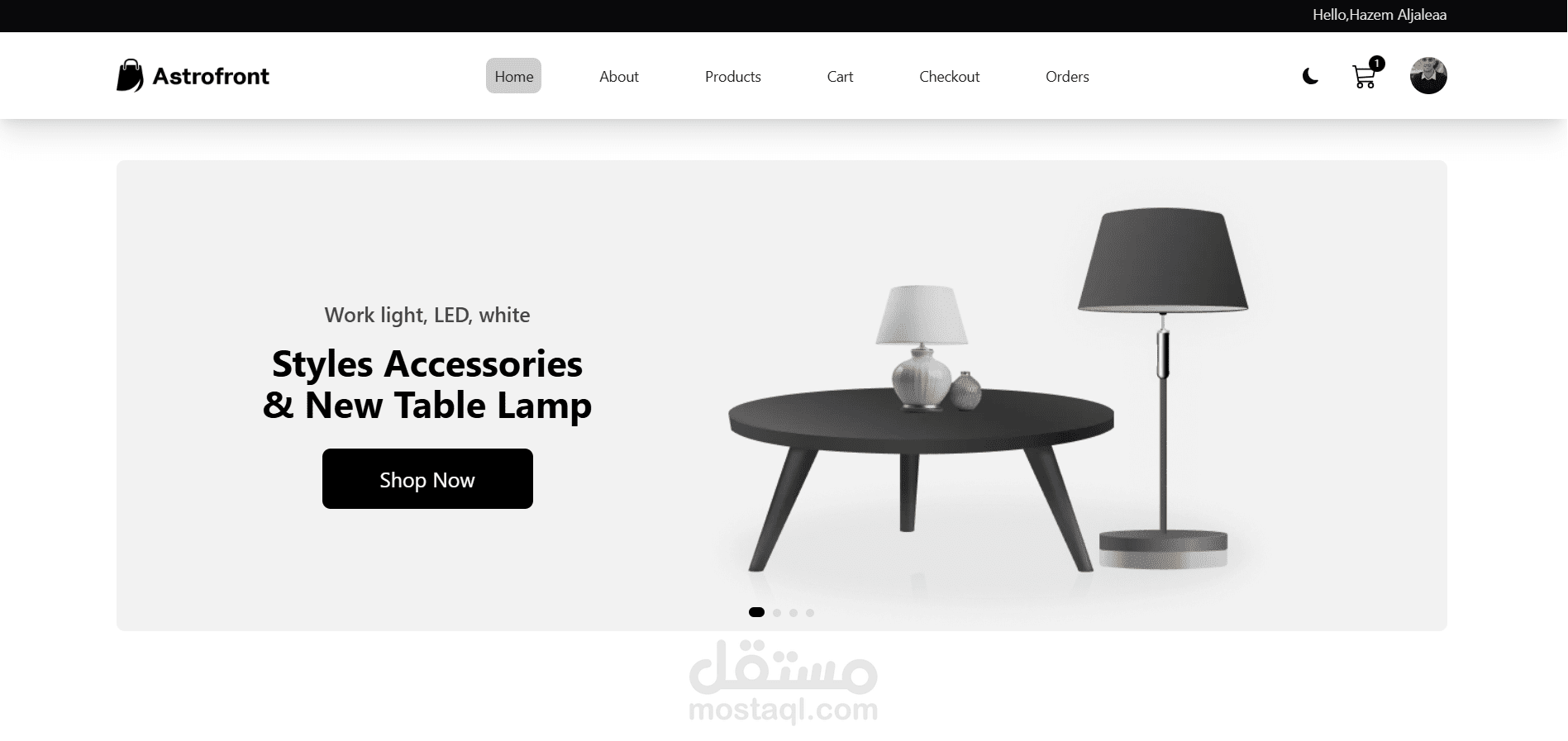 منصة تجارة إلكترونية متكاملة مخصصة باستخدام Next.js