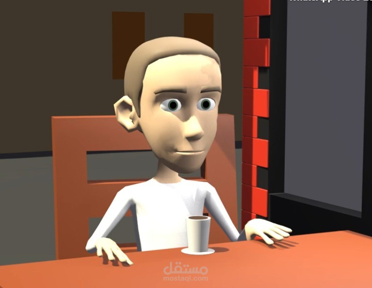 تصميم وتحريك شخصية كرتونية ثلاثية الأبعاد باستخدام ( Blender)