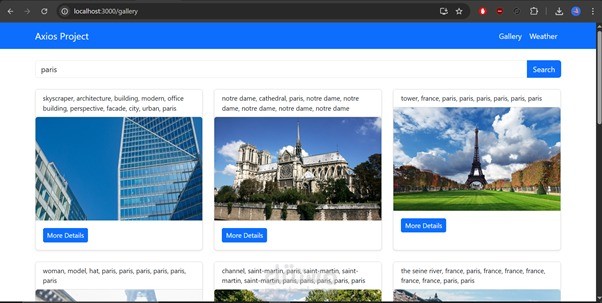 تطبيق ويب react js