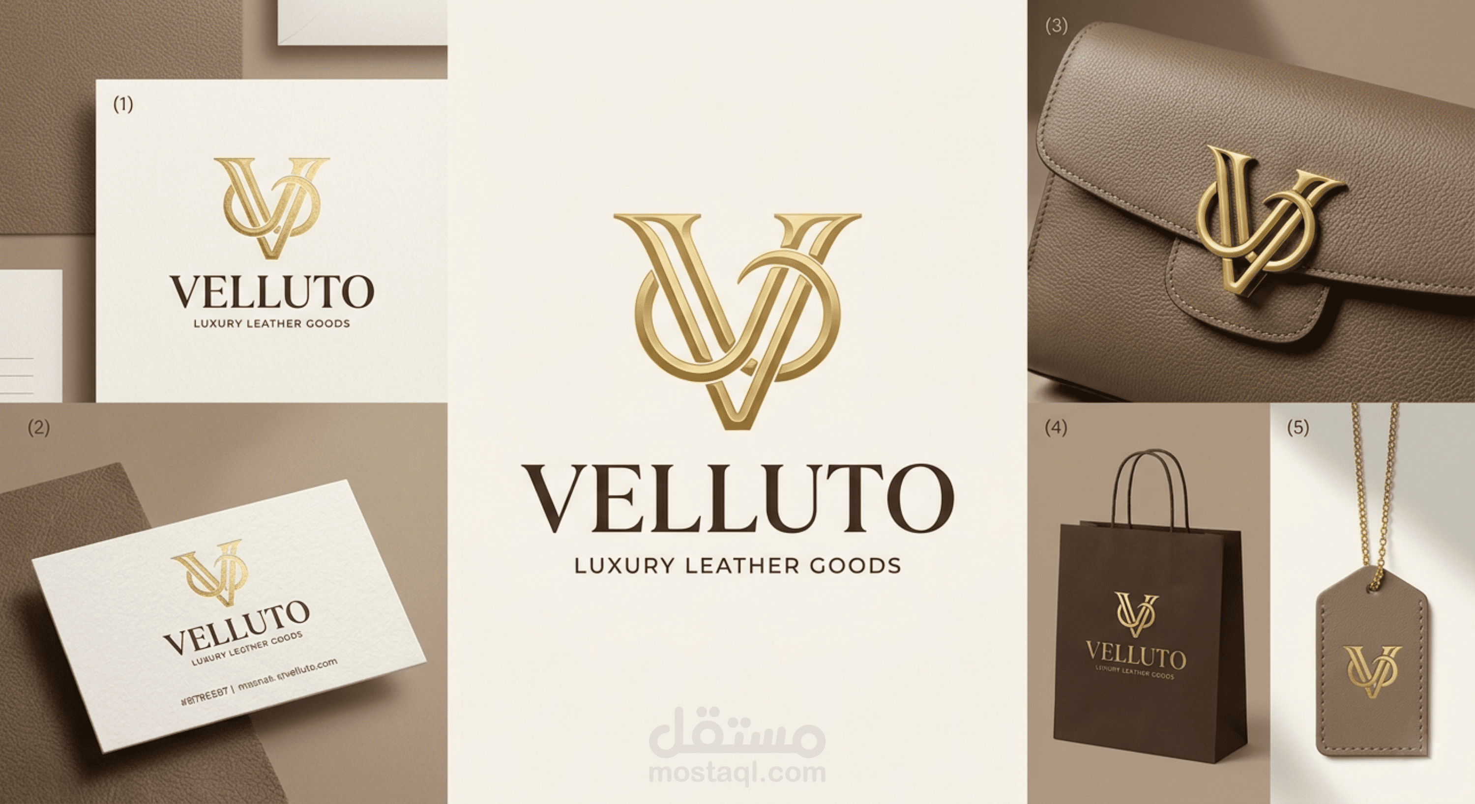 VELLUTO Luxury Handbags Brand Identity