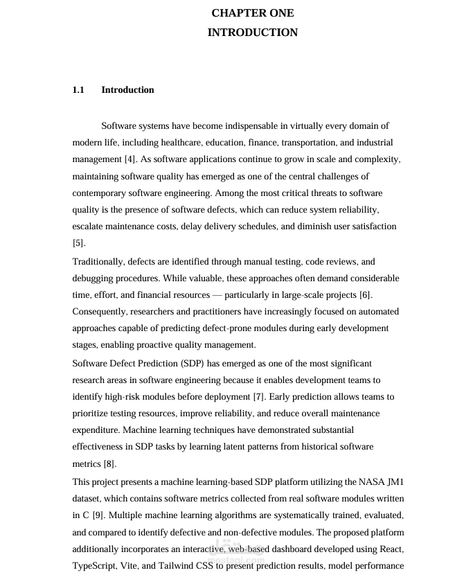 Software Defect Prediction in Open-Source Projects Using Machine Learning