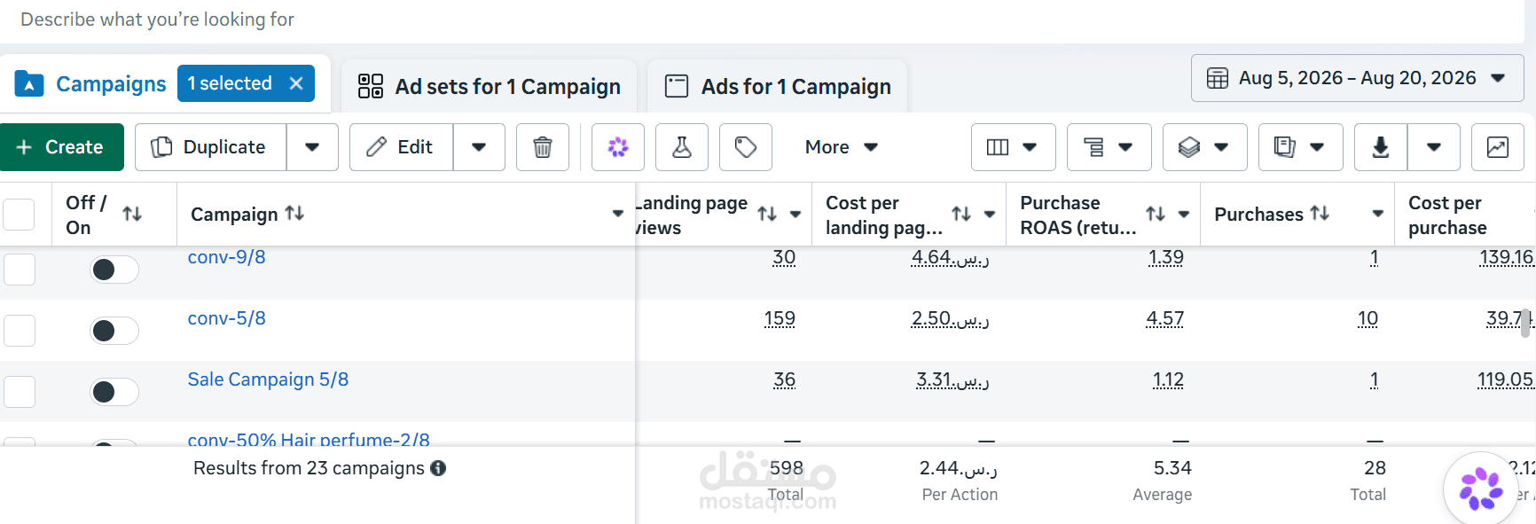 اطلاق حملات اعلانية على ميتا برواس 5,34