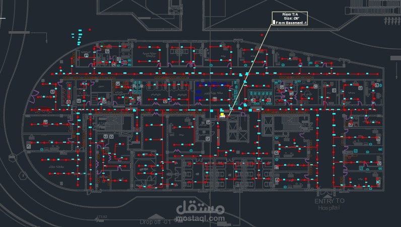Automatic Fire Sprinkler System Design for 6th of October Hospital