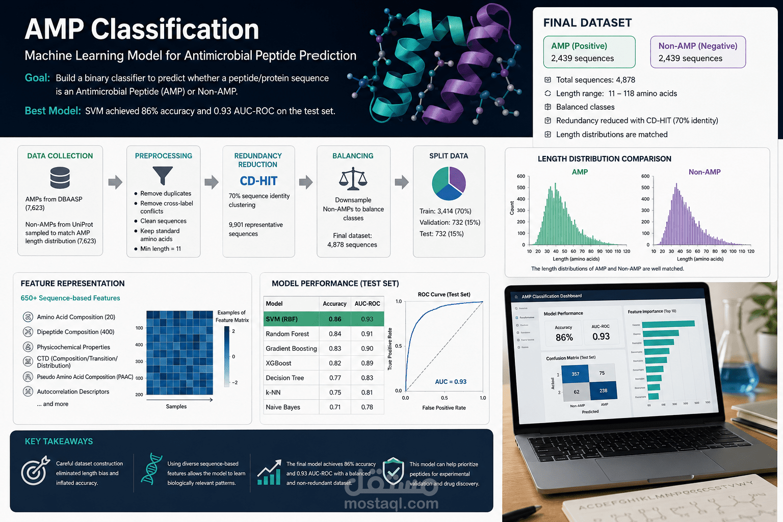 AMP Classification Using Machine Learning