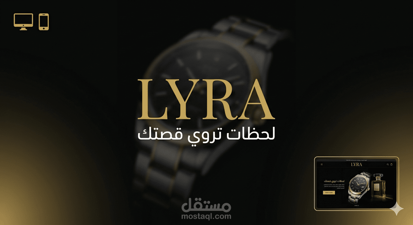 "LYRA – متجر إلكتروني متكامل لعلامة تجارية فاخرة (ووردبريس)"