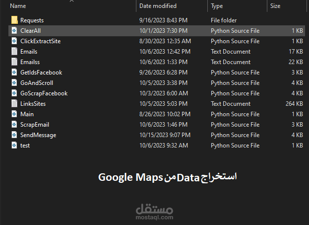 Google Maps Scraping Data