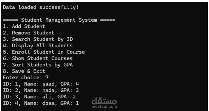 Student-Course-Management-System