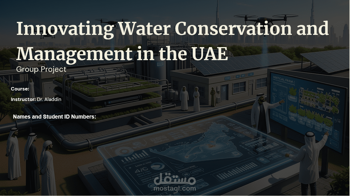 Innovating Water Conservation and Management in the UAE