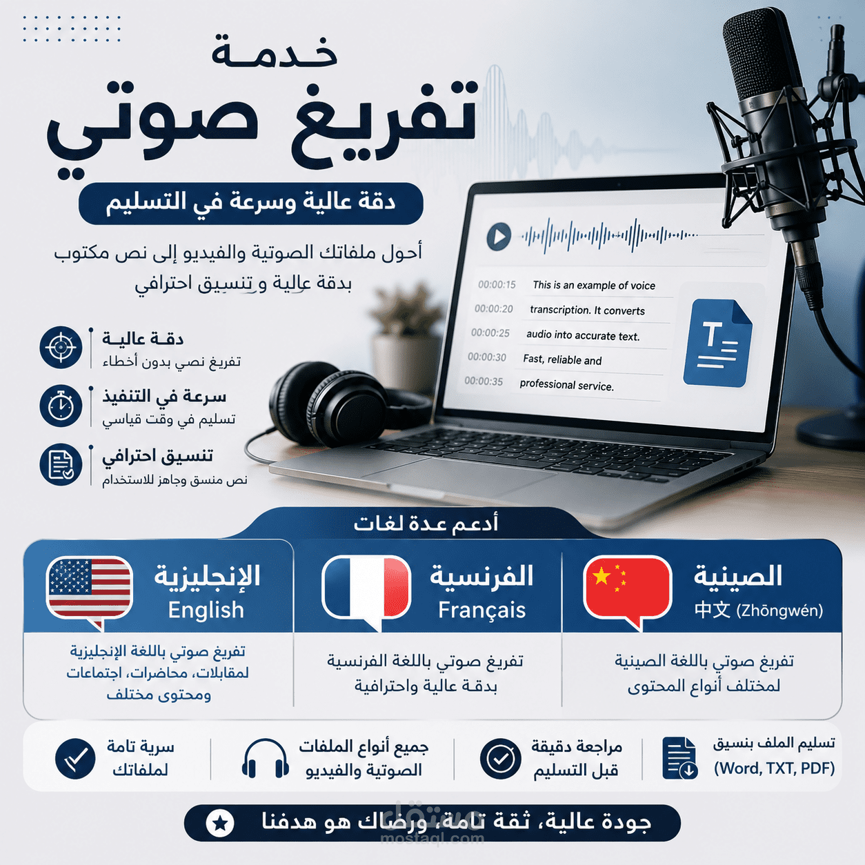 تفريغ الصوتي