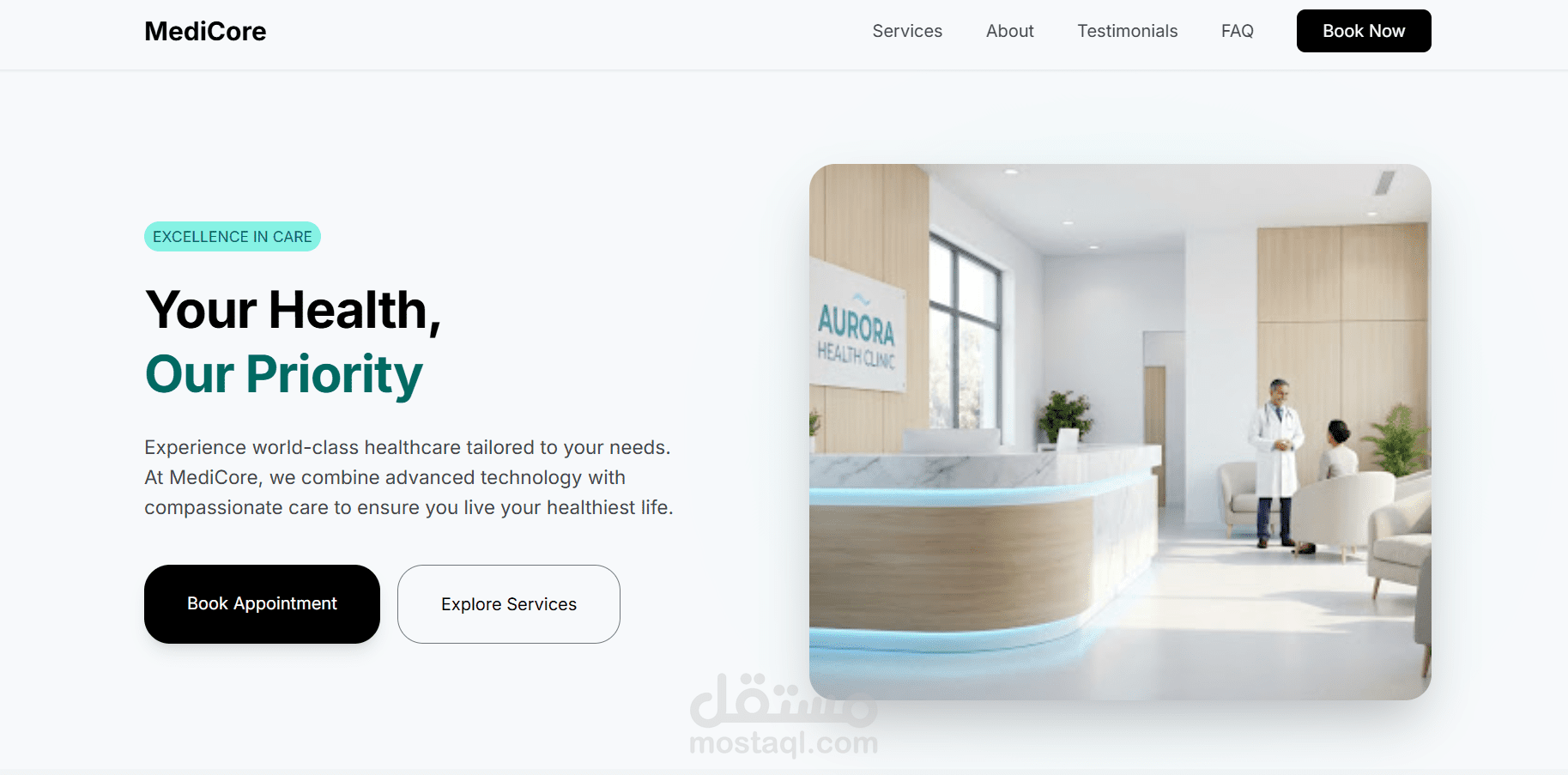 MediCore – Modern Medical Clinic Website