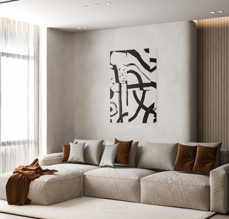 تصميم 3d لغرفة معيشة