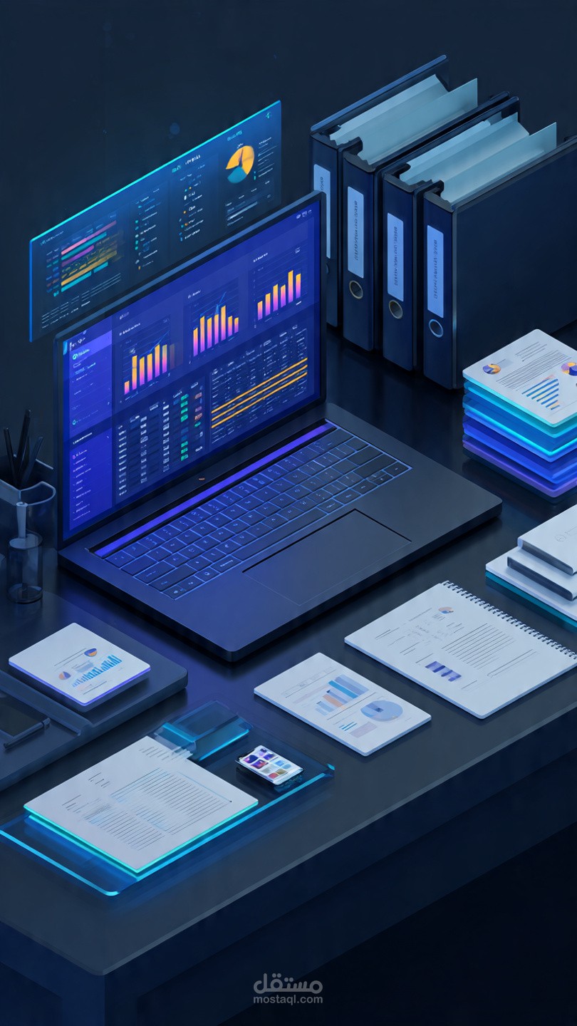 نماذج عملية في إدخال البيانات وإدارة الملفات وهيكلة النظم الرقمية