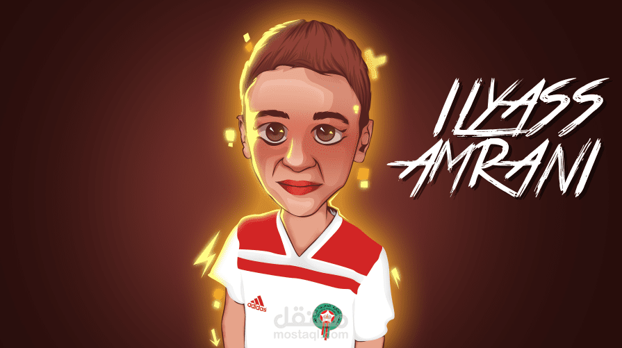 مجموعة من الرسومات على شكل كرتون من تصميمي