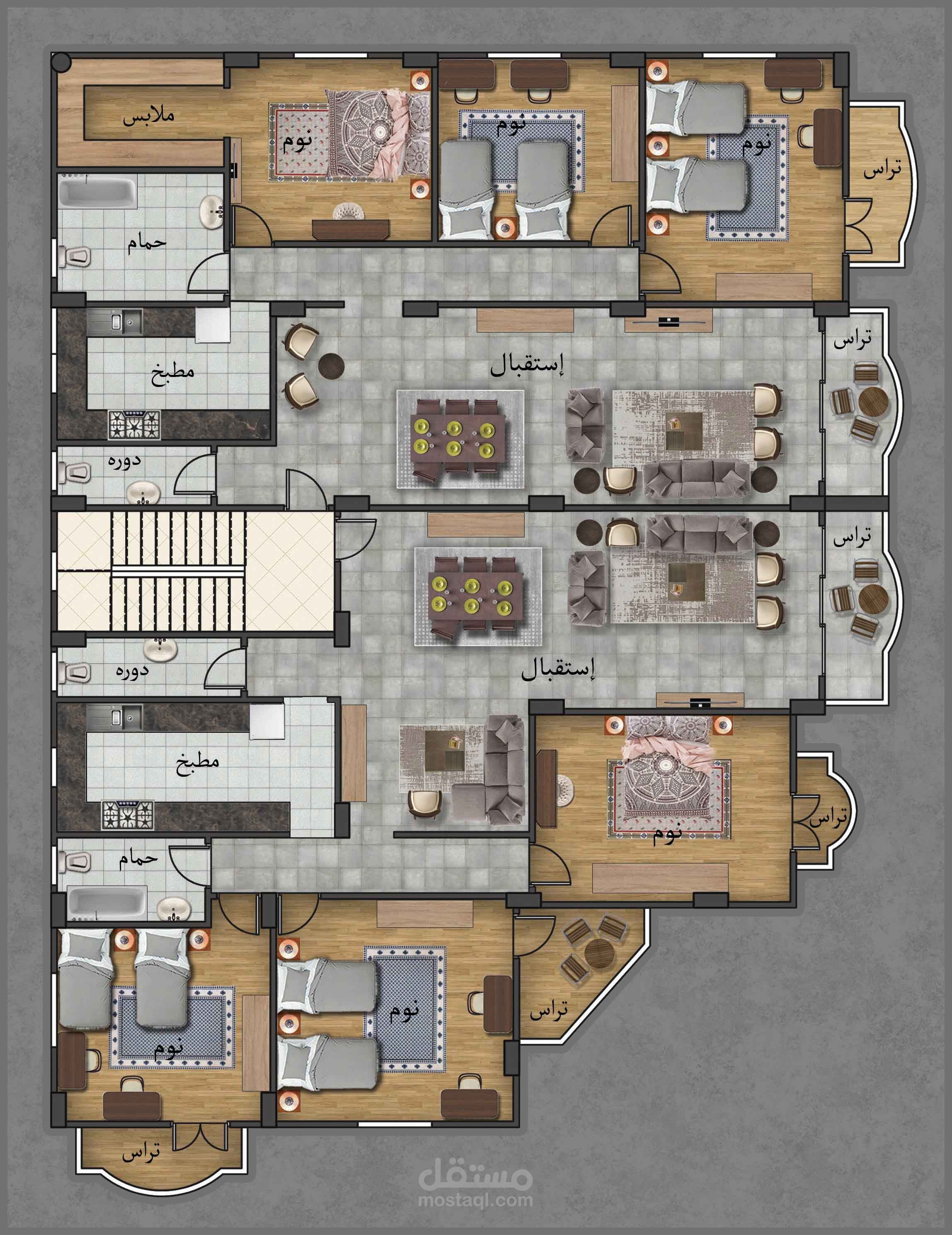 تصميم برج سكنى