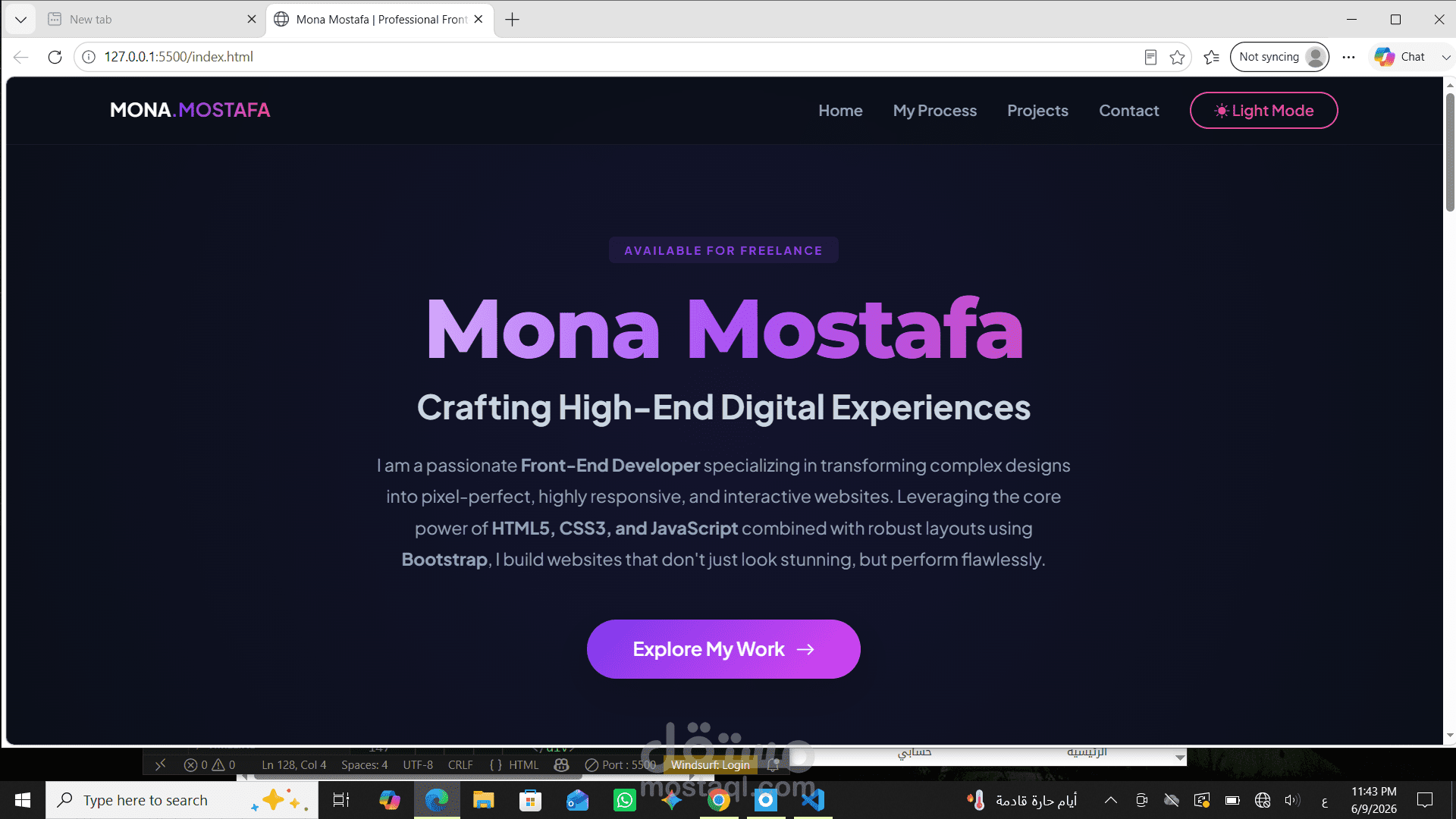 Frontend Web Developer | متخصص في بناء وتطوير واجهات المستخدم الاحترافية