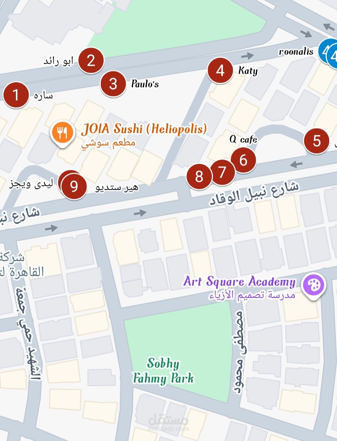 إسقاط وتكويد نقاط البيع (POIs) جغرافياً على خرائط جوجل