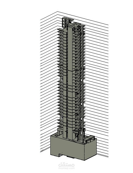 نمذجة إنشائية متكاملة وحصر كميات دقيق باستخدام Revit | مشروع برج سكني