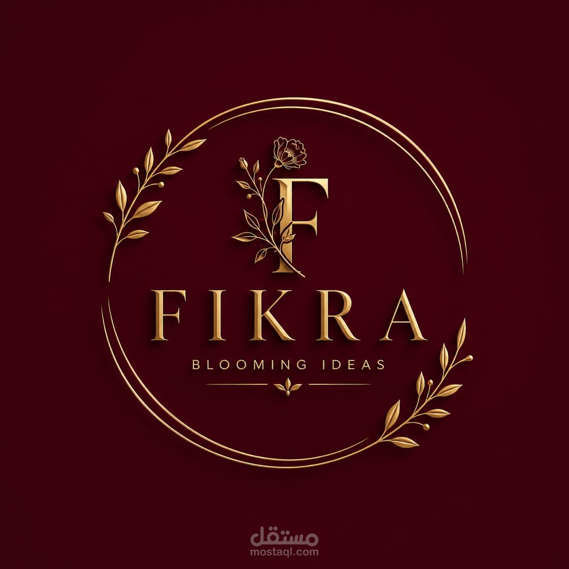 تصميم لوجو لمحل ورد - FIKRA