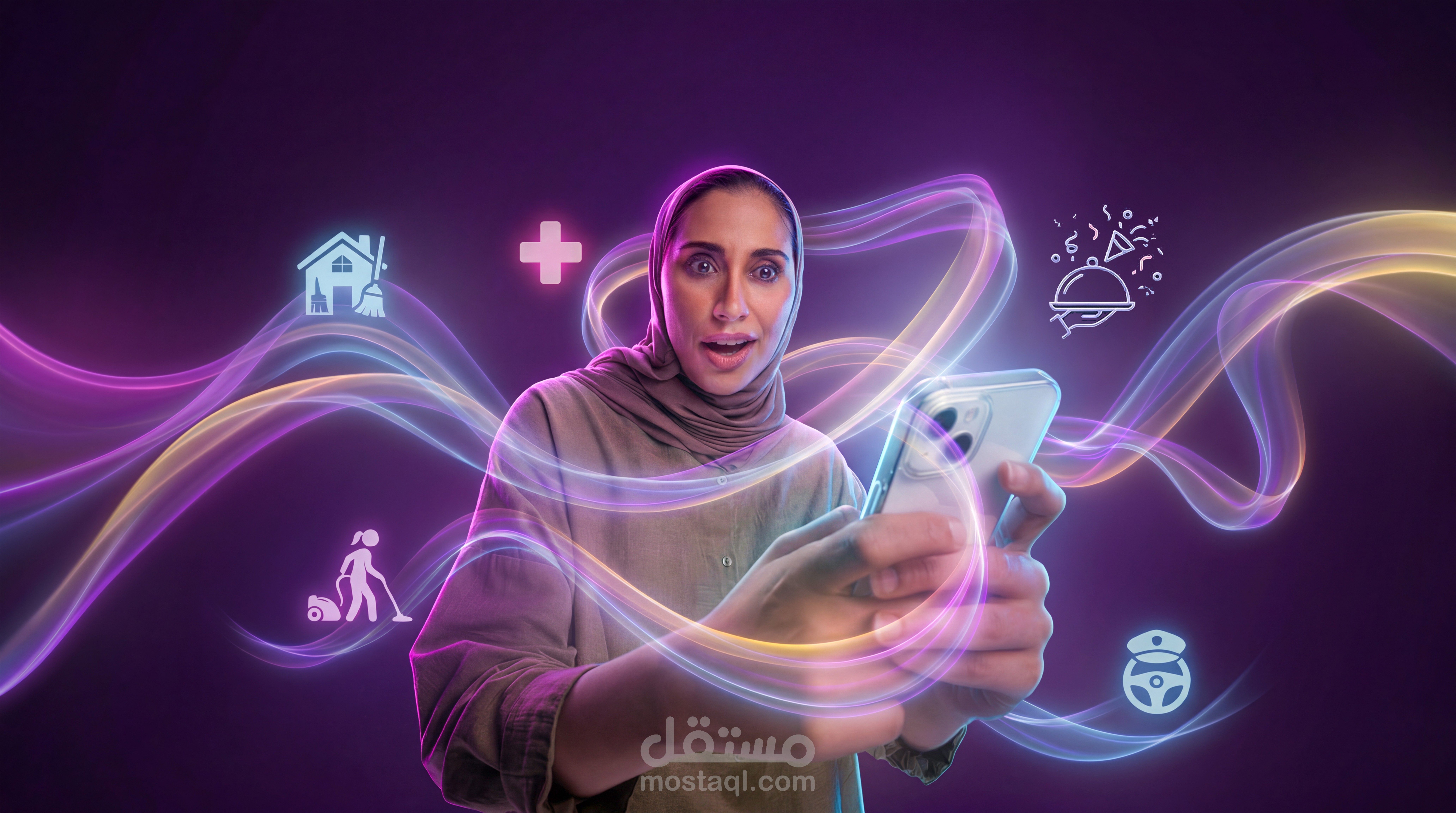 Raha app billboard photography