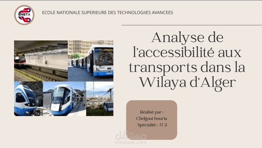 Analyse de l’accessibilité aux transports publics dans la Wilaya d’Alger