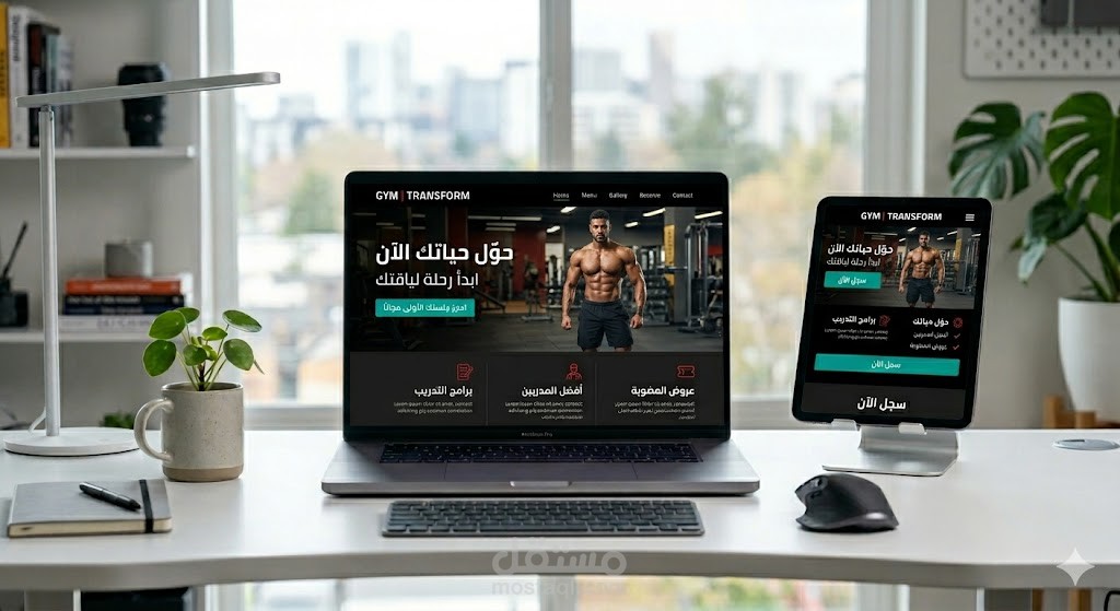تصميم Landing Page احترافية للجيمات والنوادي الرياضية