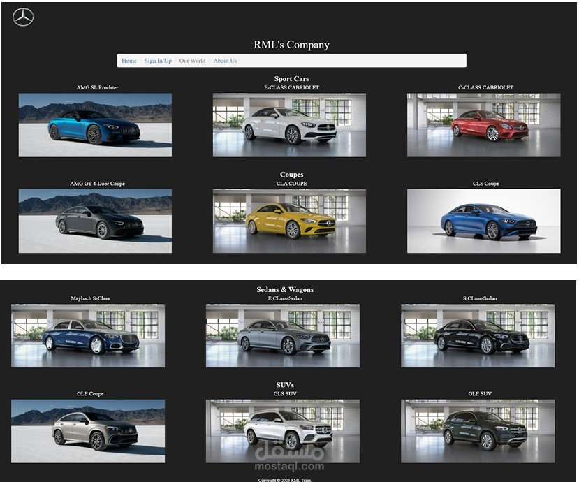 RML'S Company Website Development – Responsive Web Application with Database Integration