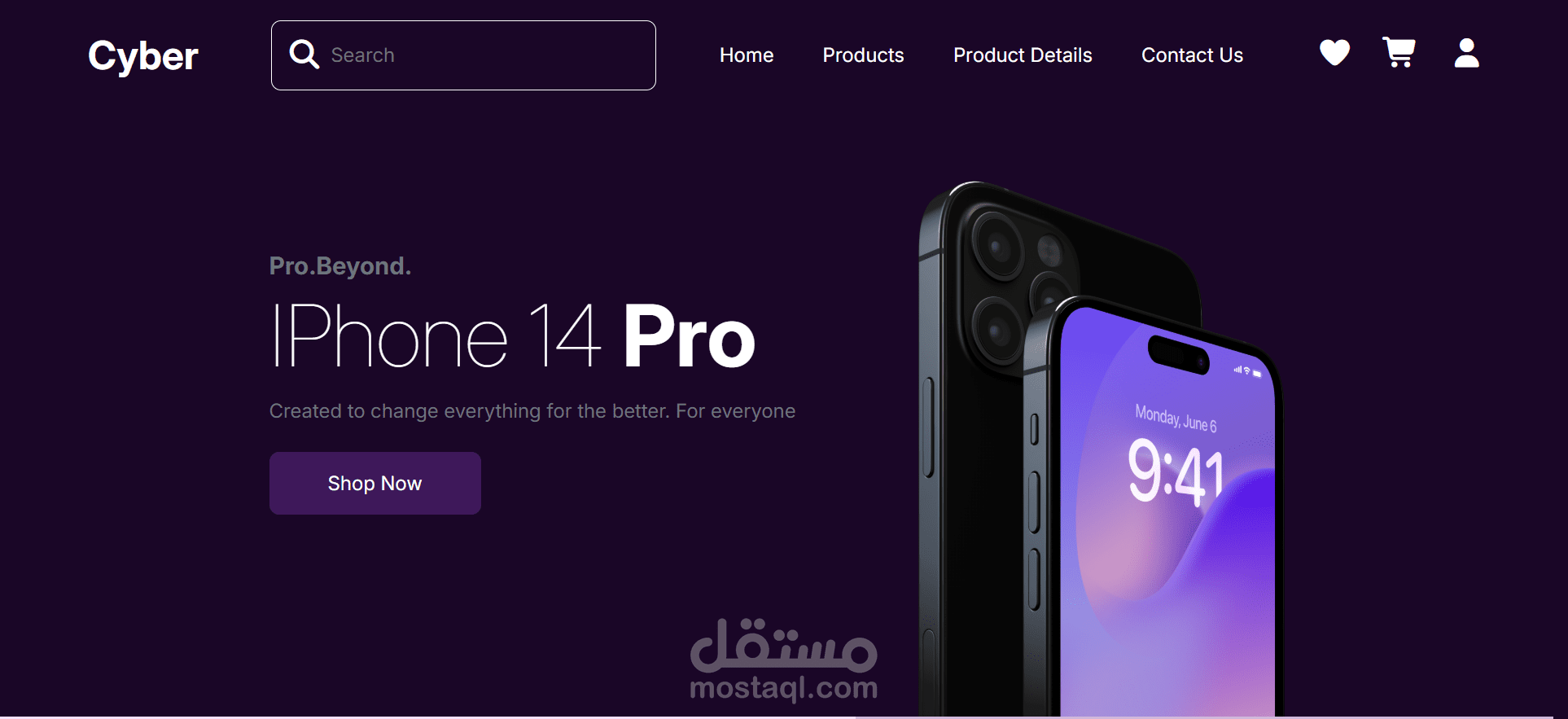 متجر Cyber الإلكتروني - نظام سلة متكامل + تصميم متجاوب
