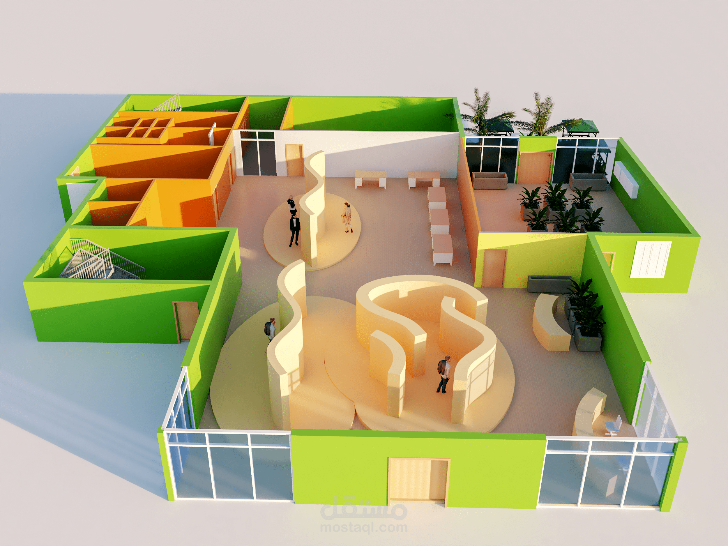 3d floor plan Al-Jouf KSA