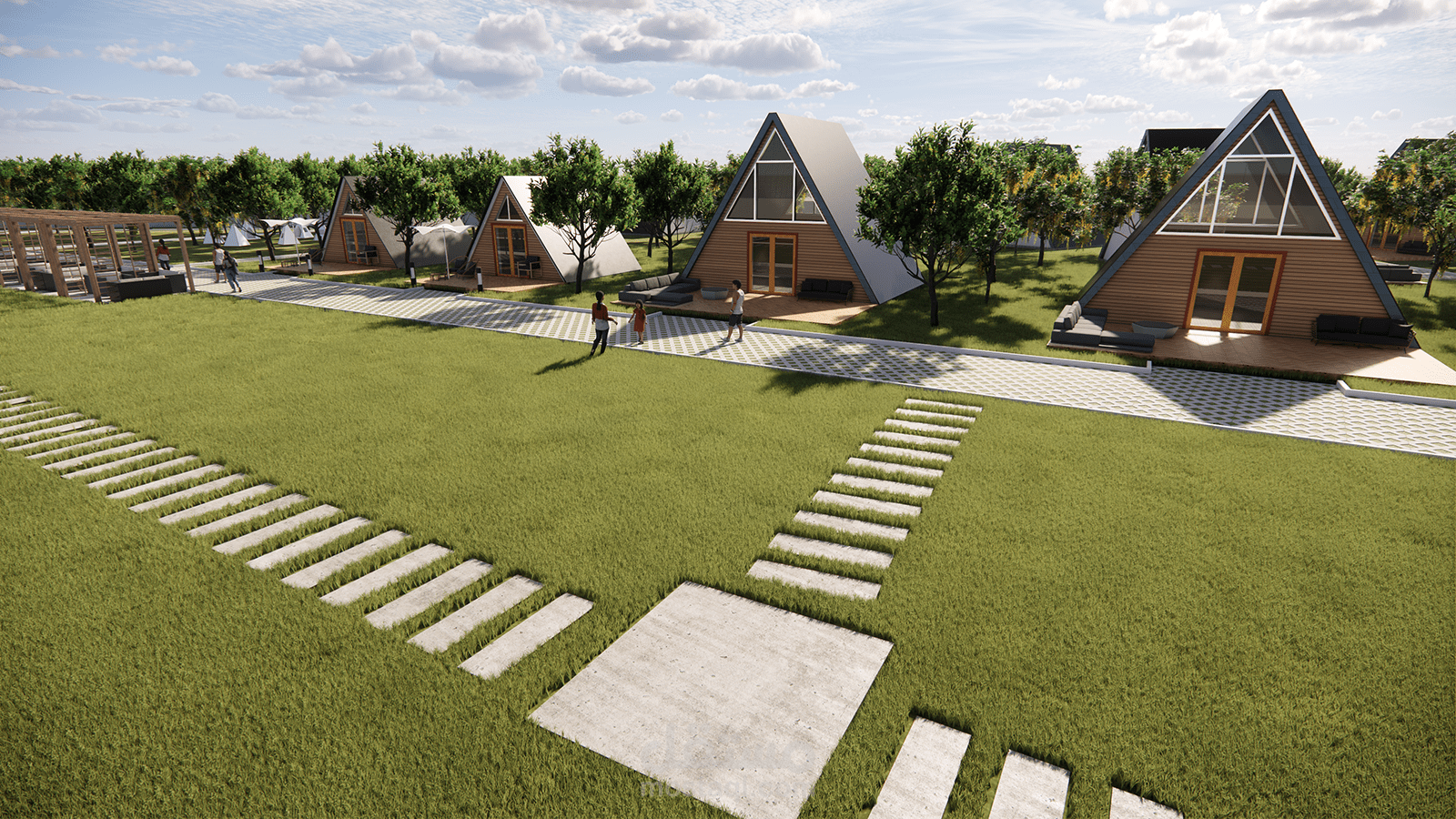 LANDSCAPE SITE PLAN تصميم حدائق عامة