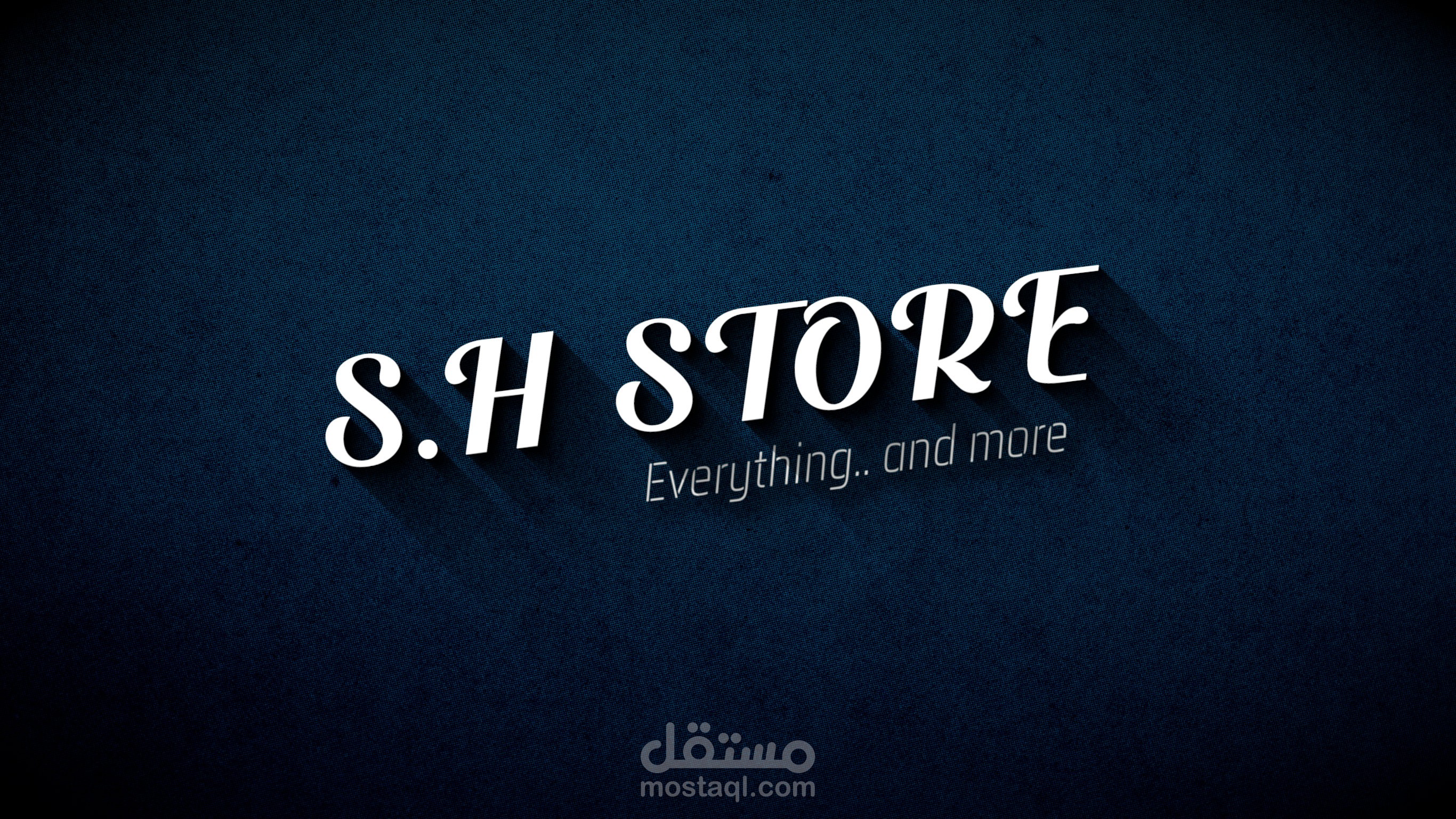 تصميم الغلاف الرقمي والهوية البصرية لصفحة S.H STORE