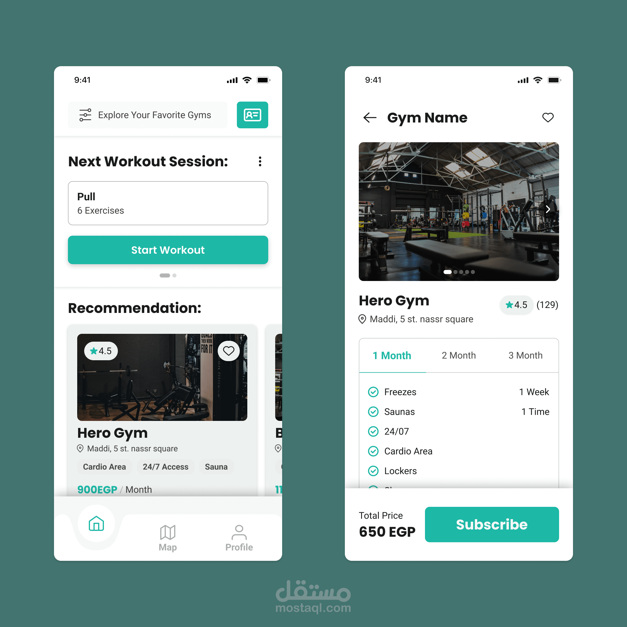 Gym Hub Mobile  app