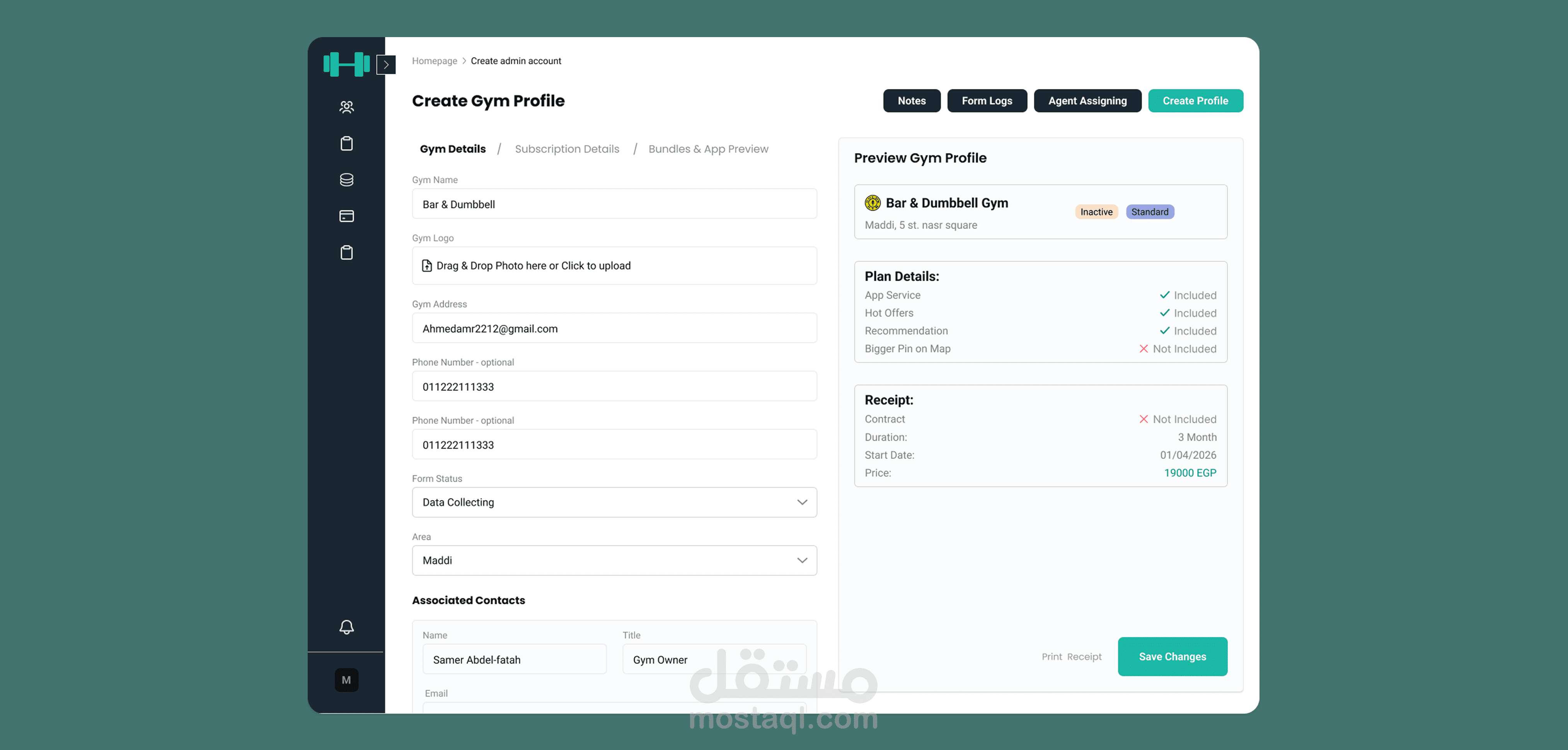 Gym Hub Dashboard
