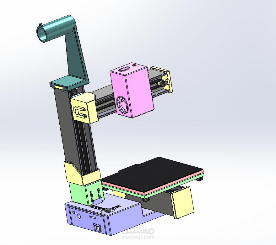 إعادة تصميم ومعالجة مجسم ميكانيكي للطباعة ثلاثية الأبعاد (3D Printing).