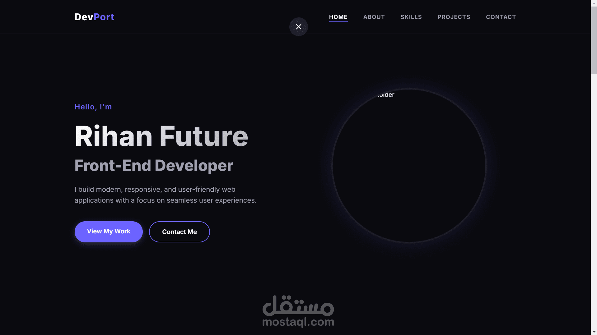 تصميم مواقع Protofilo
