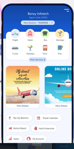 Akbar travels B2B App for travel agents