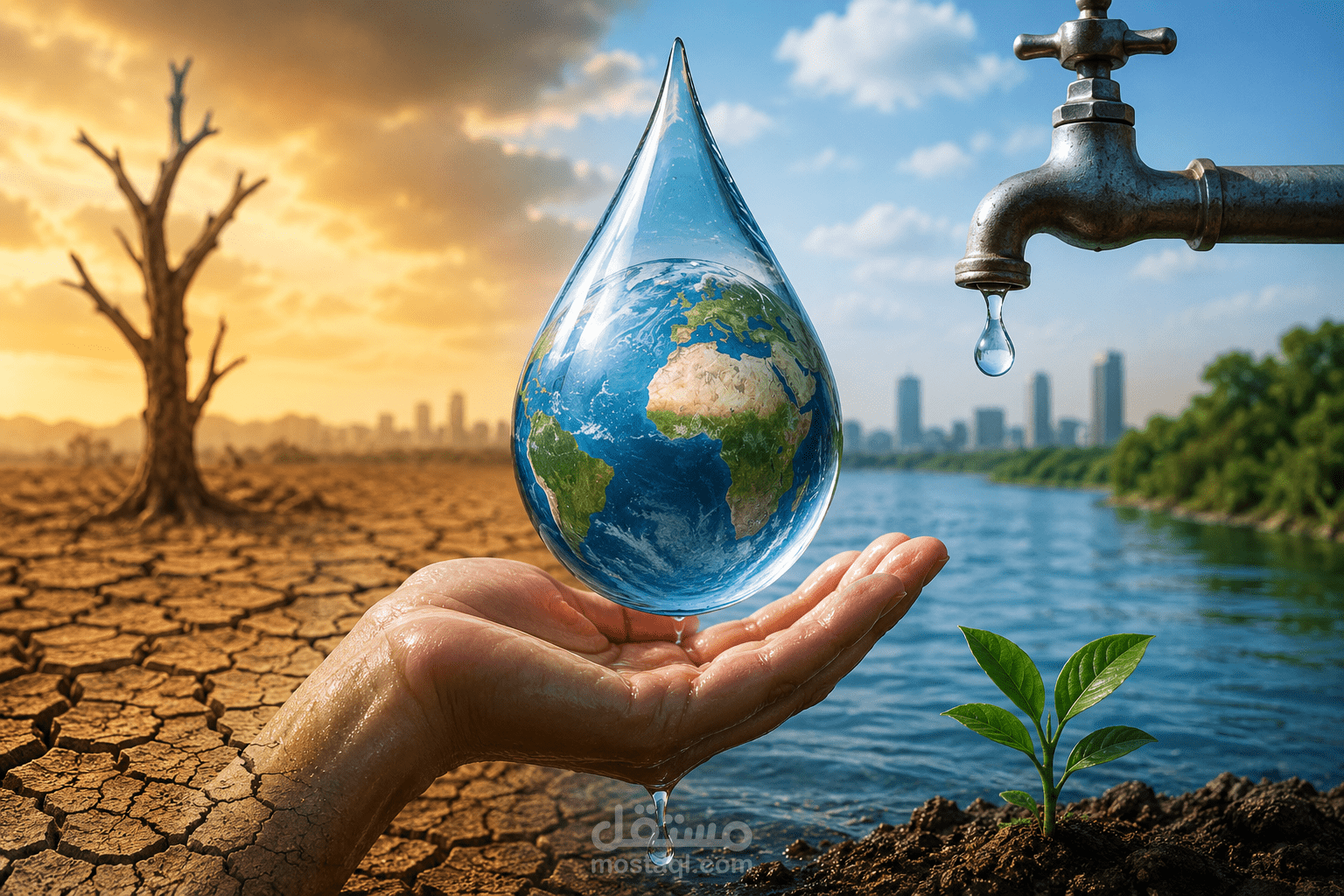 أزمة المياه وسبل الحفاظ على الموارد المائية