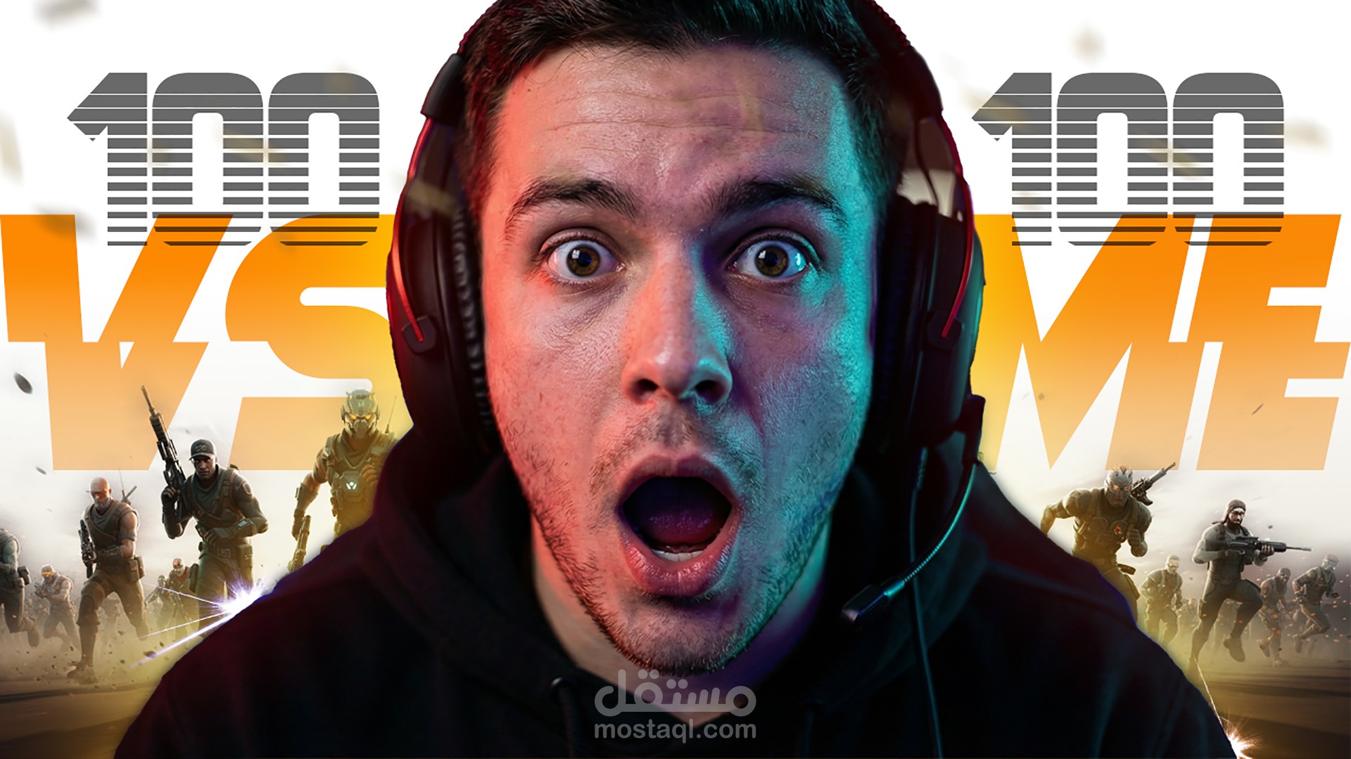 تصميم صورة مصغرة (Thumbnail) احترافية لقنوات الألعاب (Gaming)