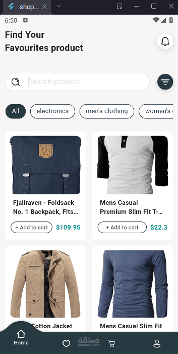 Flutter E-commerce App UI with Firebase & API  Integration