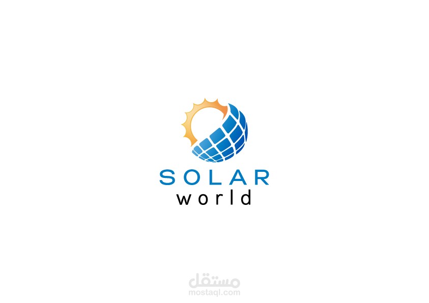 شعار شركة طاقة شمسية Solar world