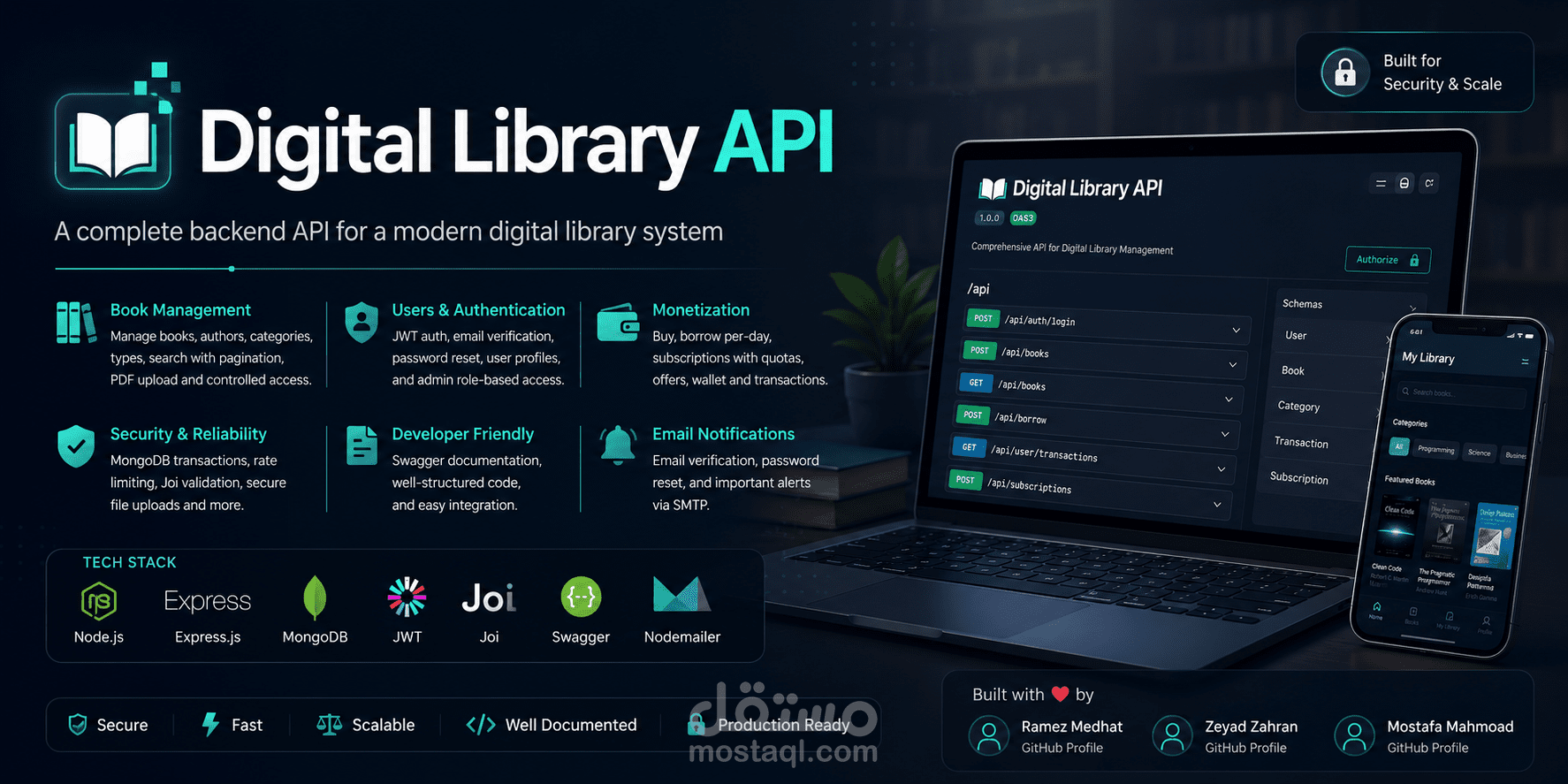 Digital Library API - Backend System for Online Libraries