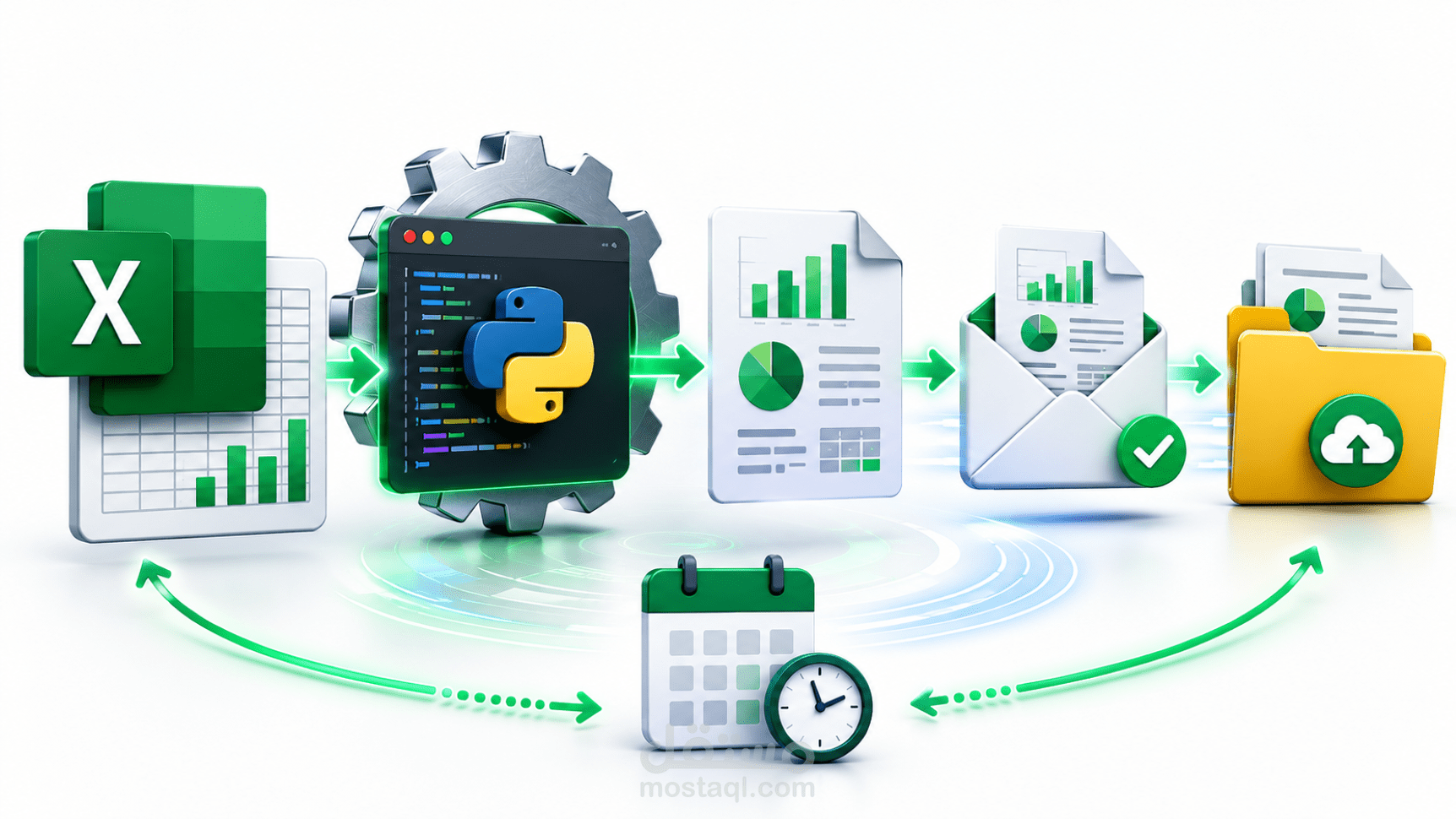 تنظيف وأتمتة ملفات Excel وتوليد تقارير تلقائية بضغطة زر