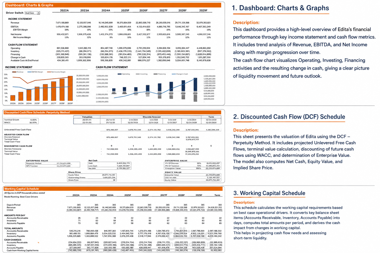 edita financial Model