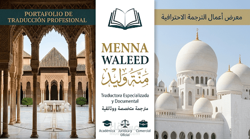 معرض أعمال ترجمة وثائق رسمية ومقال (عربي - إسباني - إنجليزي)