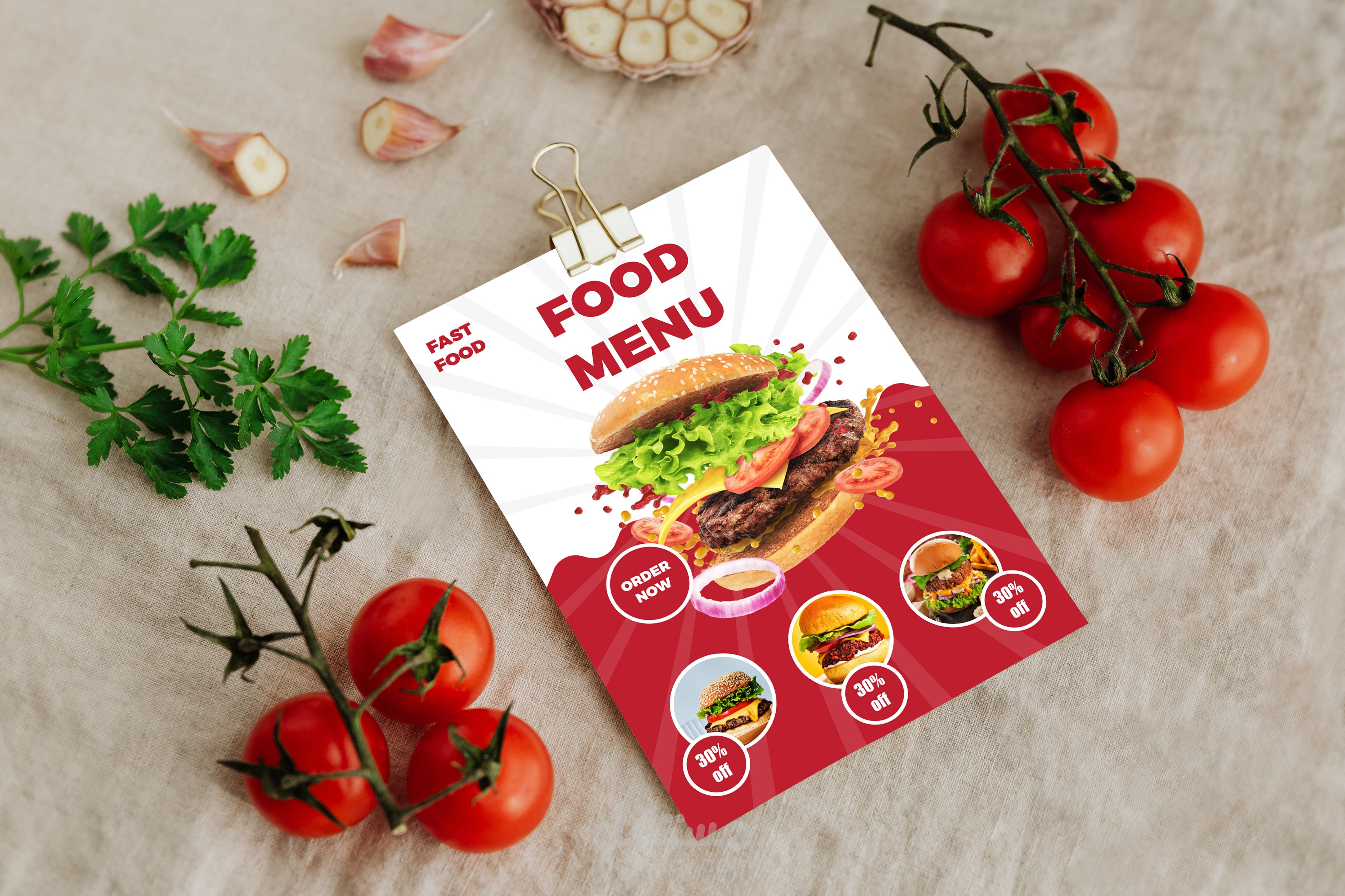 تصميم منيو احترافى