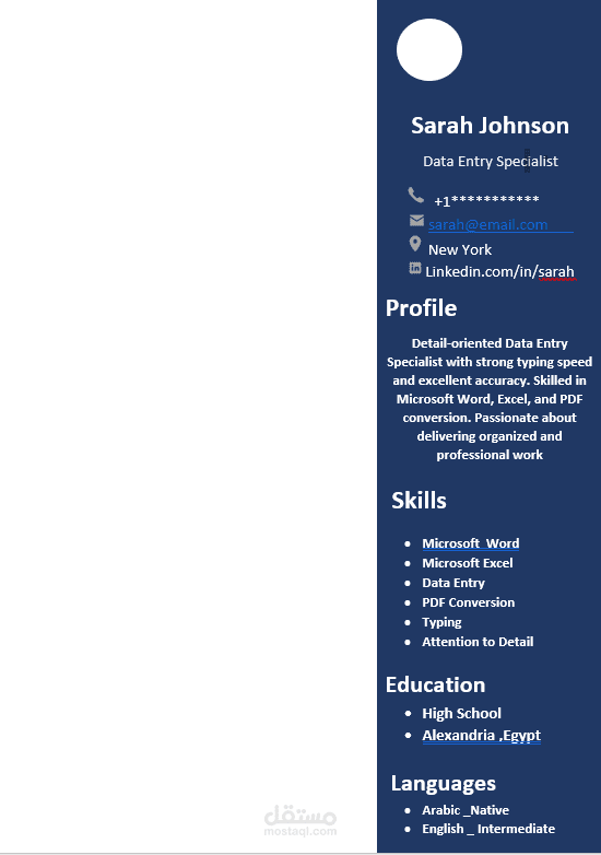 Professional CV Design in Microsoft Word